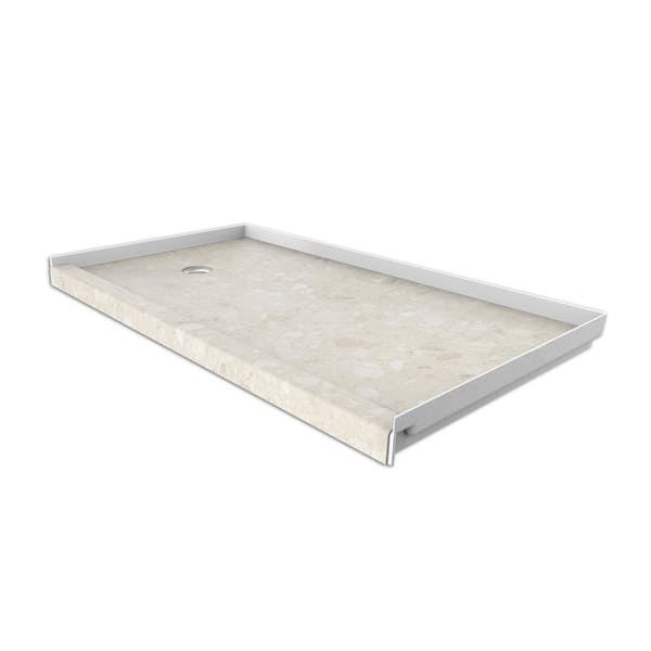 FlexStone 30 in. x 60 in. Single Threshold Shower Base with Left Hand Drain in Calabria