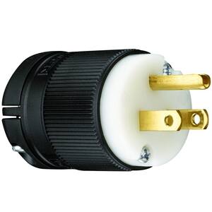Pass & Seymour Clamp-Lock 15 Amp 125-Volt NEMA 5-15P Straight Blade Plug