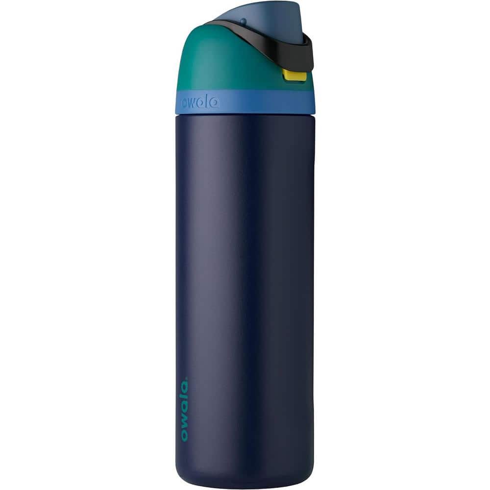 Owala FreeSip Stainless Steel Water Bottle / 32oz / Color: Foggy Tide