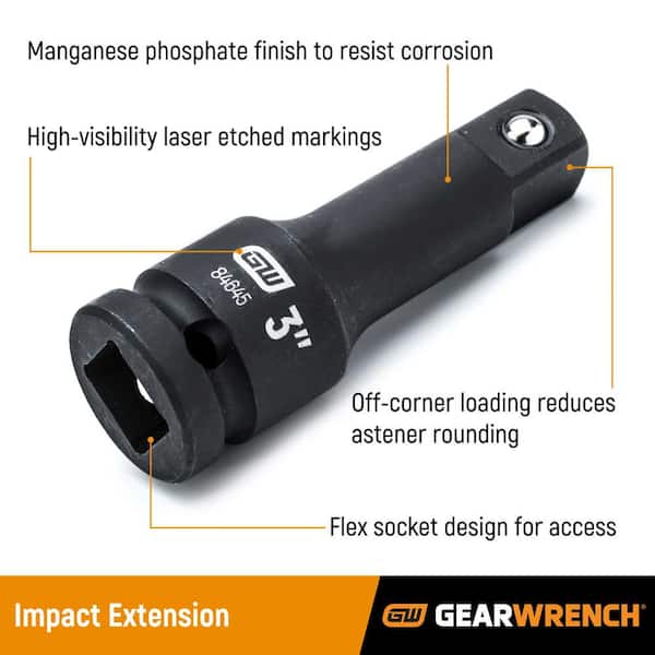 GEARWRENCH 3/8 in. and 1/2 in. Drive 6-Point SAE/Metric Standard