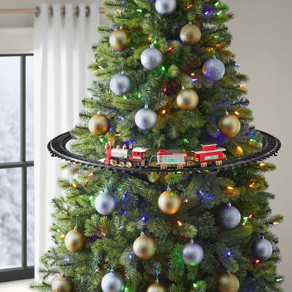 9 ft. Christmas Tree Train Set