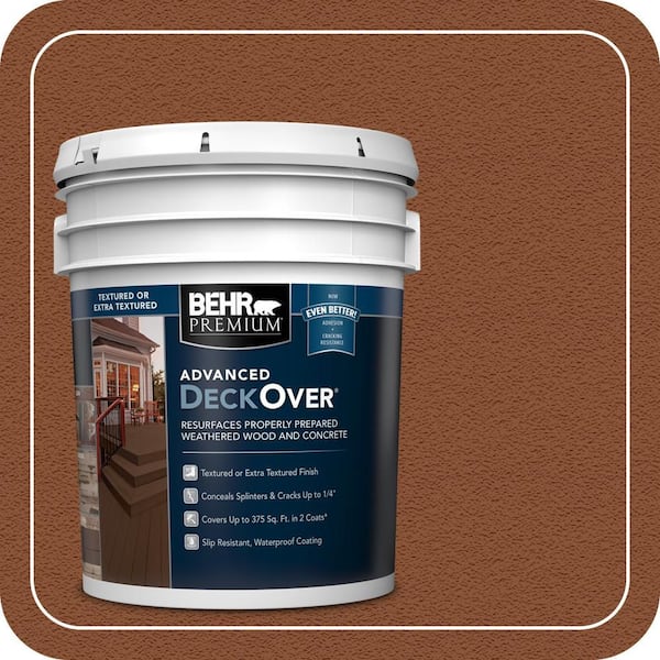 5 gal. #SC-122 Redwood Naturaltone Textured Solid Color Exterior Wood and Concrete Coating