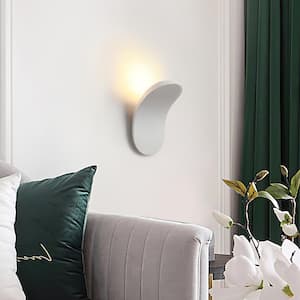 Nimbus 3.9 in. 1-Light Matte White Minimalist Sleek LED Wall Sconce(3000K)