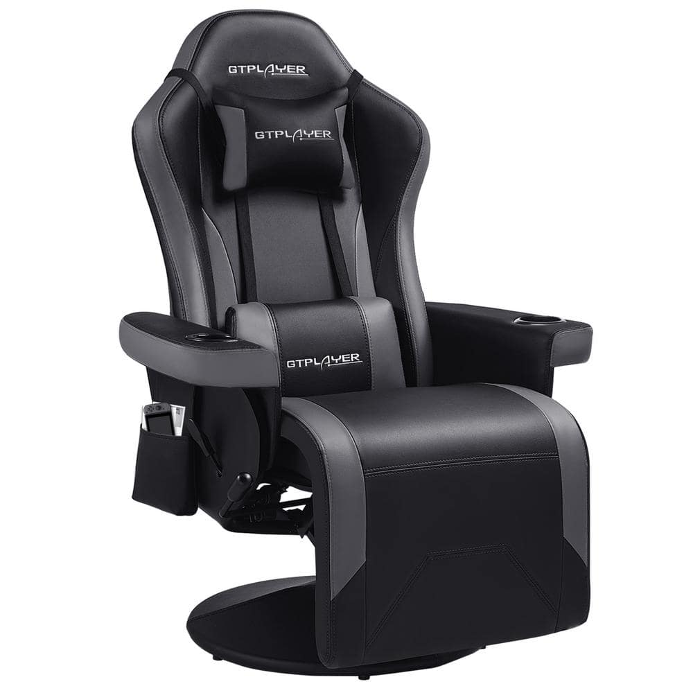 Reclining Massage Gaming Chair with Footrest, 351 LB Big Tall