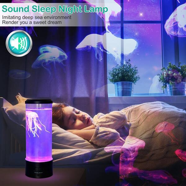 cenadinz 11 .22 in. H Jellyfish Lava Lamp Multicolor Changing Mood