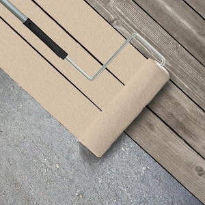 1 gal. #300C-2 Sand Dollar White Textured Low-Lustre Enamel Interior/Exterior Porch and Patio Anti-Slip Floor Paint