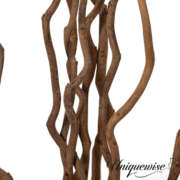 12-Pieces Natural Dry Branches Authentic Willow Sticks, Home, and Wedding  Craft 59 in, Peeled Brown, Vase Fillers