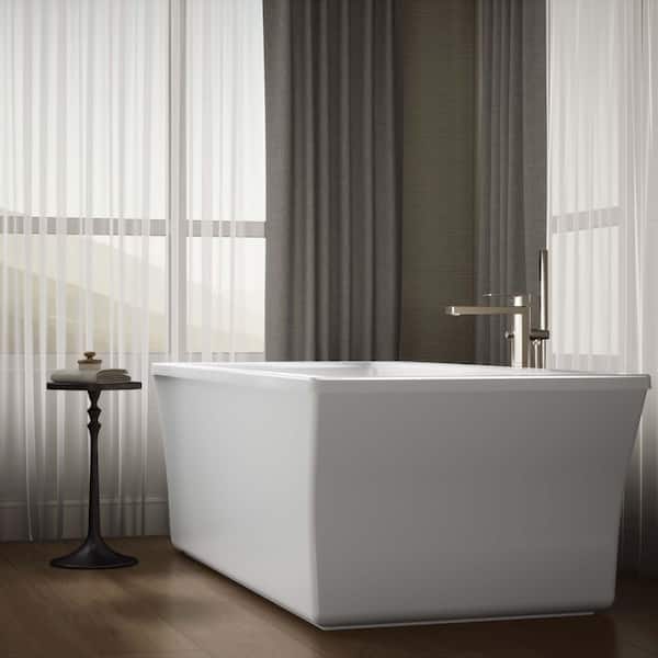 36ナチュラル KOHLER Stargaze 72 in. x 36 in. Soaking Bathtub with Center