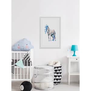 45 in. H x 30 in. W "White Unicorn" by Marmont Hill Framed Printed Wall Art