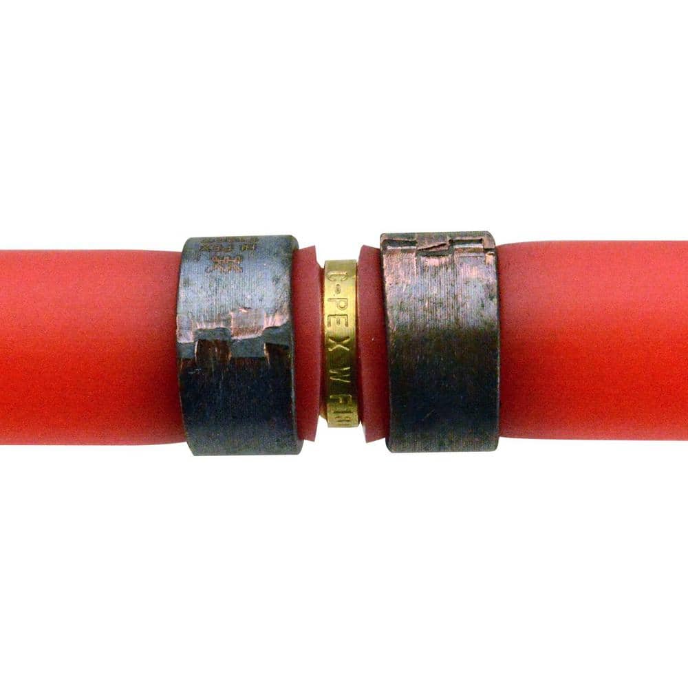 1/2" Brass PEX-B Barb Coupling for Potable Water