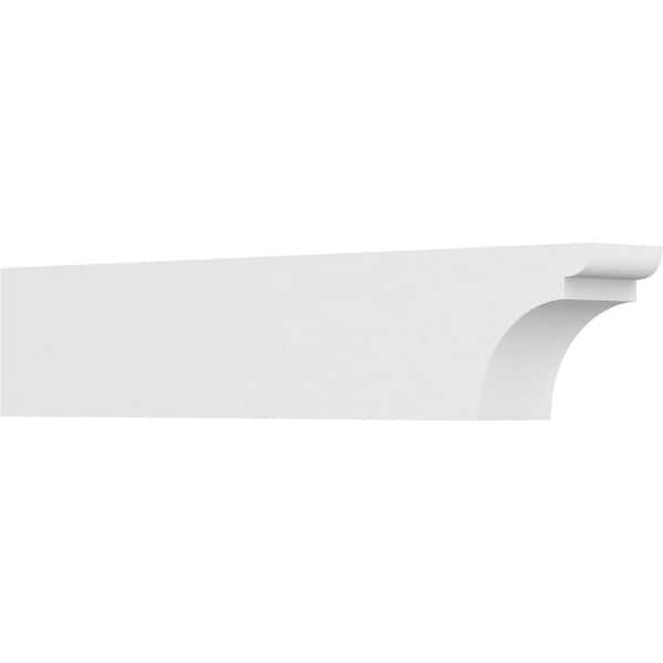 Ekena Millwork 4 in. x 6 in. x 30 in. Yorktown PVC Rafter Tail Brace
