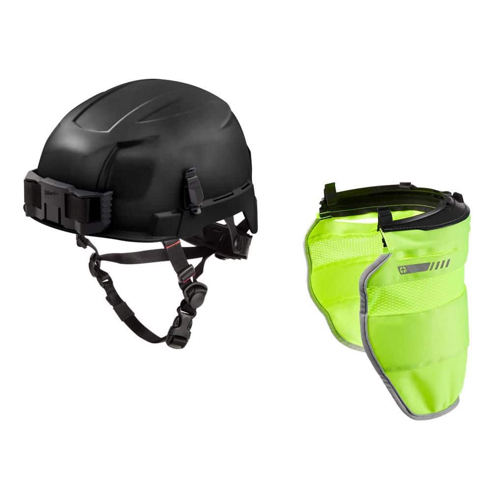 BOLT Black Type 2 Class E Non-Vented Safety Helmet W/BOLT Yellow High Visibility Mesh Sunshade with 50+UPF UV Protection price history on PriceWatchPro
