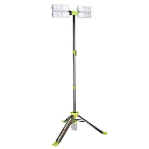 Voyager 8000 Lumen Collapsible Cordless Tripod LED Work Light, BARE Light AC/DC Adaptor or Battery Needed to Use Light