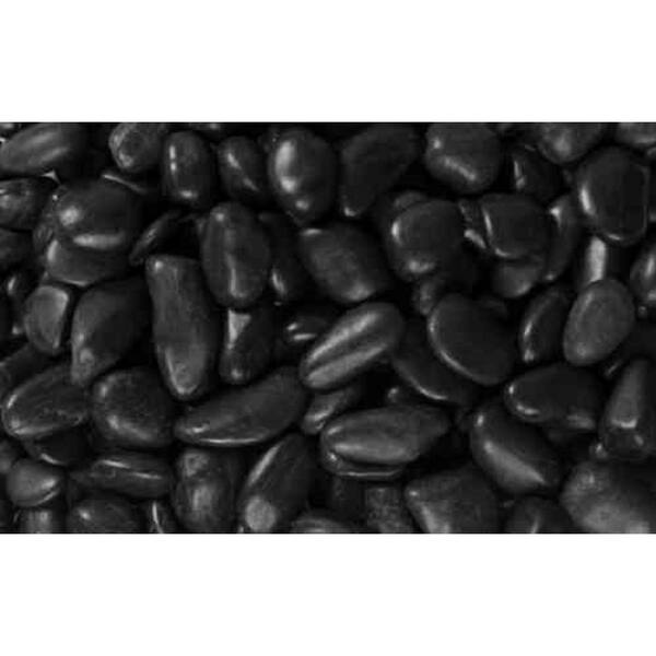 Rain Forest 0.4 cu. ft., 0.5 in. to 1.5 in. Black Grade A Polished Pebbles (30-Pack Pallet)