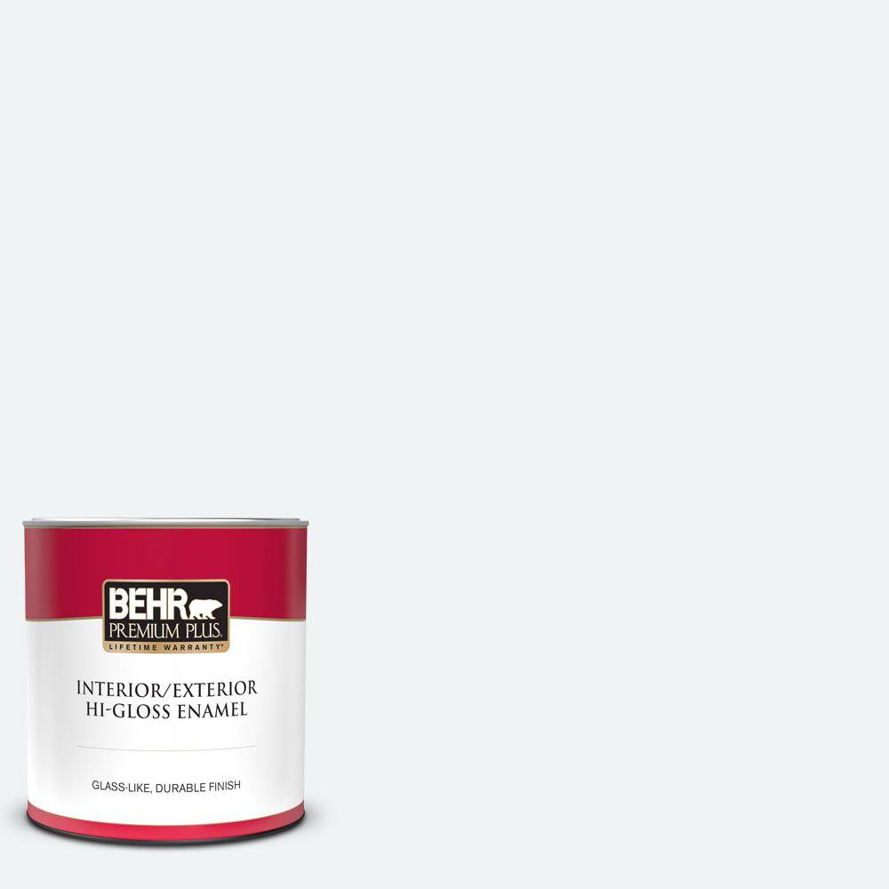 BEHR PREMIUM PLUS 1 qt. BLW09 Bakery Box HiGloss Enamel Interior