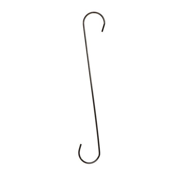 Glamos Wire Products 18 in. Black Heavy Duty Metal Extension Hook (5-Pack)