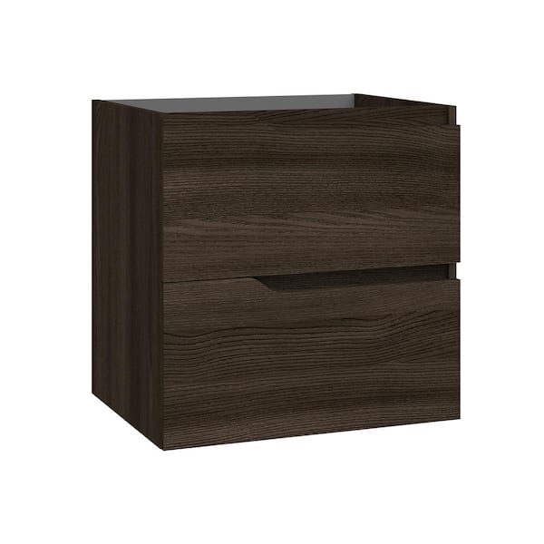 Menta 23.3 in. Bath Vanity Cabinet without Top in Wenge Assembled