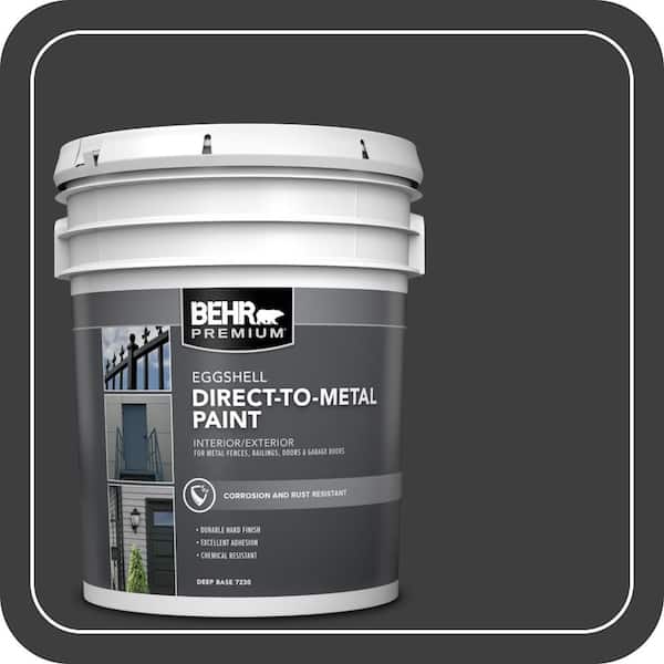 5 gal. #AE-54 Molten Black Eggshell Direct to Metal Interior/Exterior Paint