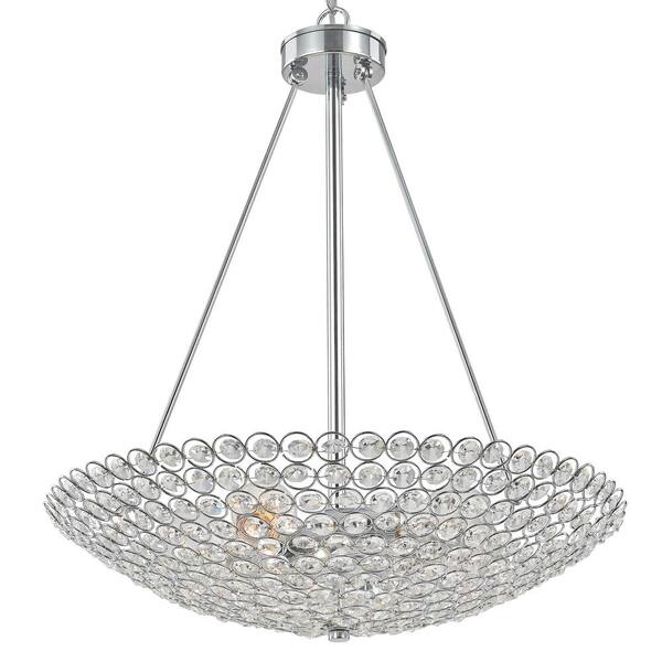 Decor Living Barclay 20 In 5 Light Chrome Crystal Chandelier 850gb 015 5 Light Chrome Crystal Chandelier 850gb 015, Chrome Crystal Light Chandelier