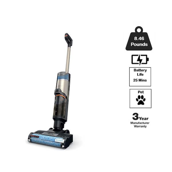 HydroVac MessMaster 3-in-1 Cleaner Bagless, Cordless, Washable Filter, Stick Vacuum for Hard Floor and Area Rugs in Blue