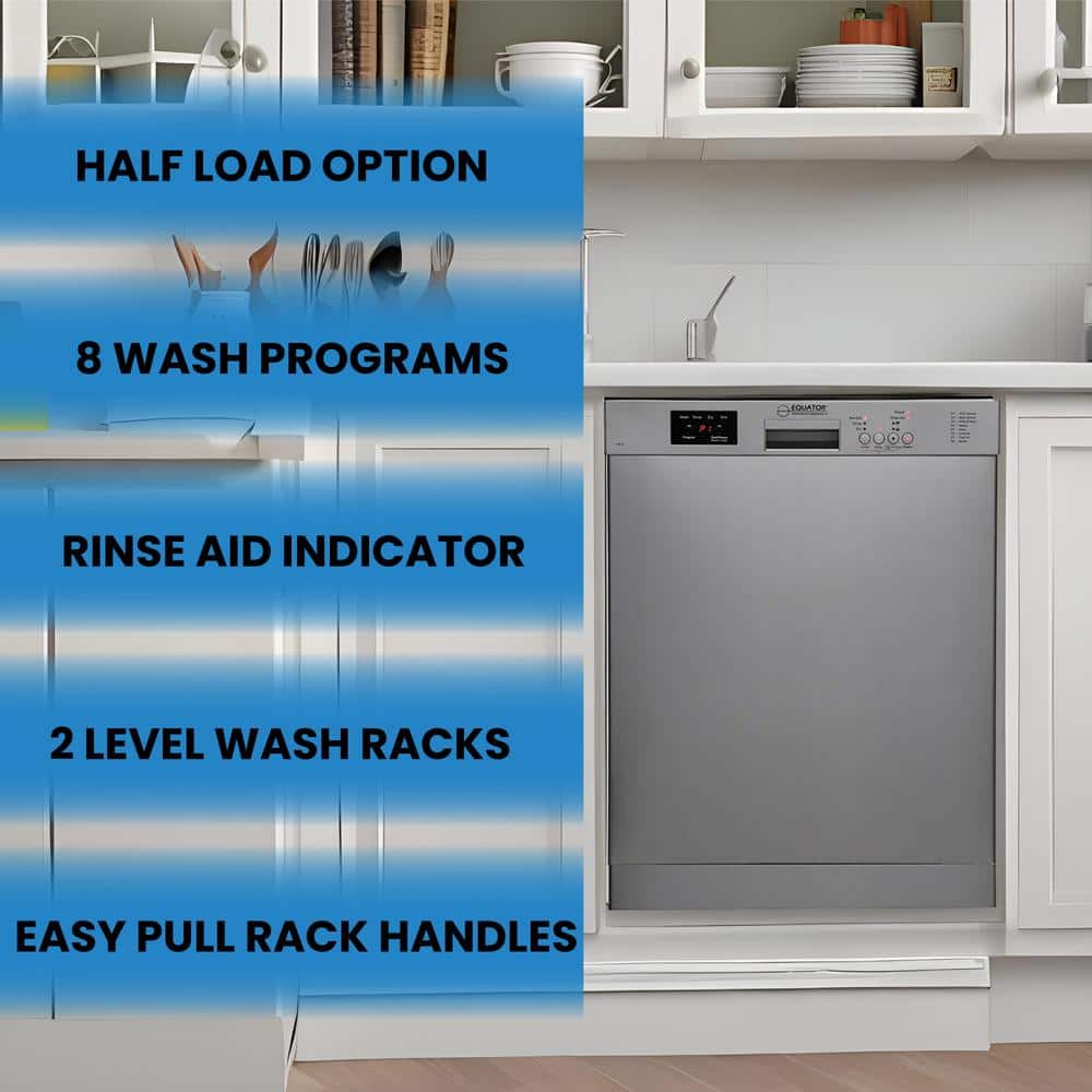 Equator 24" Stainless Steel Energy Star Quiet Dishwasher
