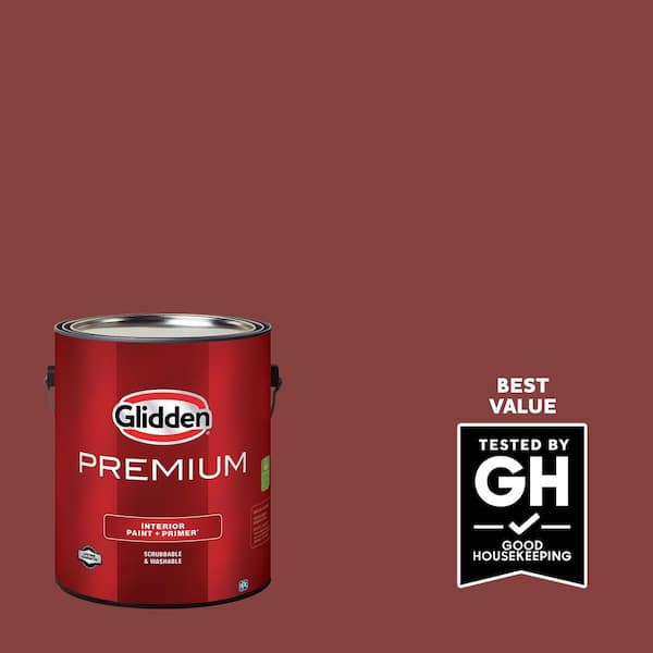 Glidden Premium 1 gal. PPG1056-7 Brick Dust Semi-Gloss Interior