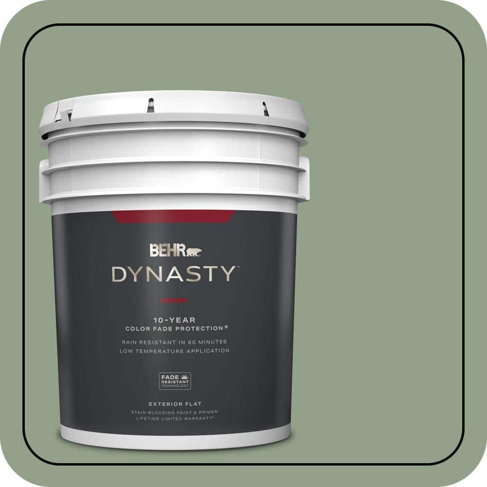 5 gal. #440F-4 Athenian Green Flat Exterior Stain-Blocking Paint & Primer price history on PriceWatchPro