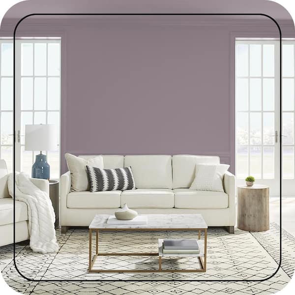 BEHR PREMIUM PLUS 8 oz. #N110-4 Gothic Purple Flat Interior