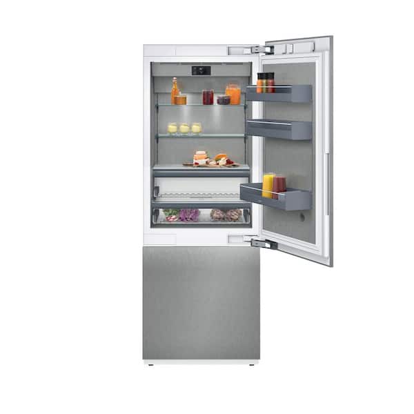 GAGGENAU 200 Series 30 in. 16 cu. ft. Built-in Bottom Freezer Refrigerator in Custom Panel with Home Connect