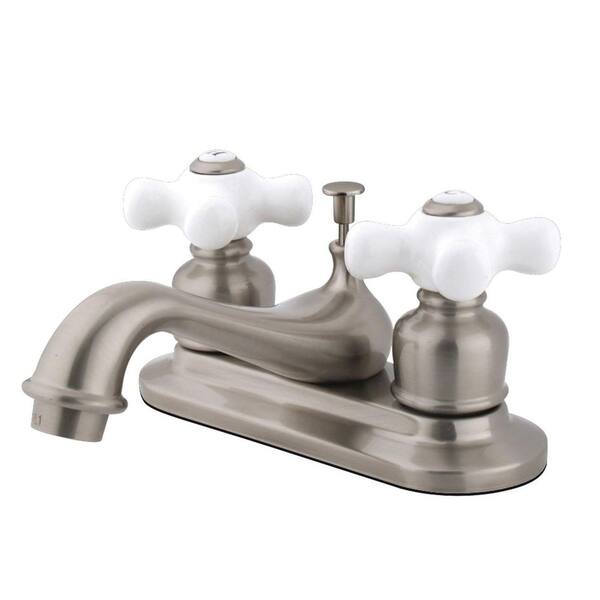 Kingston Brass Restoration 4 In. Centerset 2-Handle Bathroom Faucet ...