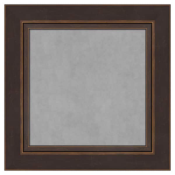 Amanti Art Lara Bronze 16 in. x 16 in. Framed Magnetic Board