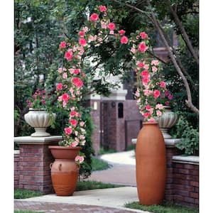 101 in. H x 15 in. W Steel Gothic Rose Arch