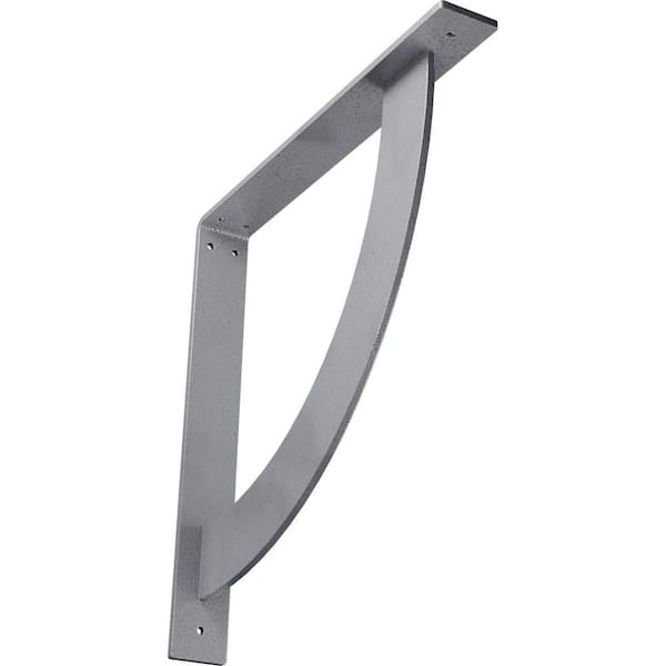 Ekena Millwork 2 in. x 16 in. x 16 in. Steel Hammered Light Blue Bulwark Bracket