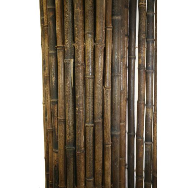 Backyard X Scapes 1 In D X 6 Ft H X 8 Ft W Black Rolled Bamboo Fence Hdd Bf13black The Home Depot Backyard X Scapes 1 In D X 6 Ft H X 8 Ft W Black Rolled Bamboo Fence Hdd Bf13black The Home Depot