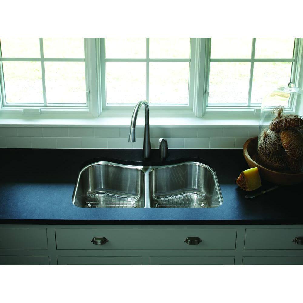 Stainless Steel Pull-Down Kitchen Faucet with Sprayhead
