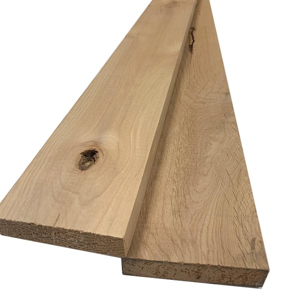 Swaner Hardwood 1 in. x 4 in. x 8 ft. Knotty Alder S4S Board (2-Pack)