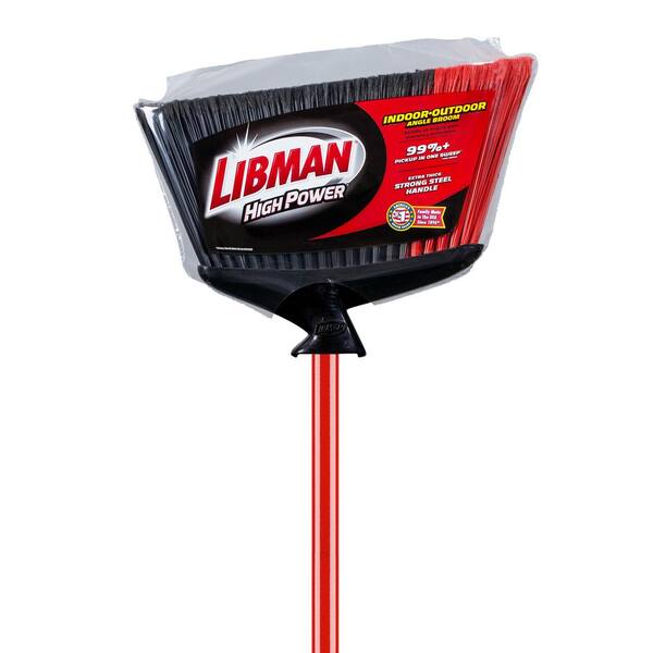 14 in. Extra-Large Indoor/Outdoor Angle Broom with Steel Handle (6-Pack)
