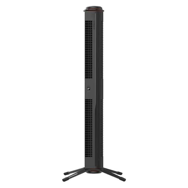 SHARPER IMAGE Axis 32 35 in. 3 fan speeds Tower Fan in Black with remote