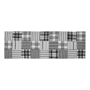 Sawyer Mill 8 in. W x 24 in. L Black Quilted Patchwork Cotton Table Runner