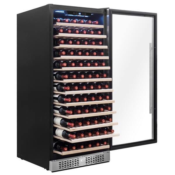 AKDY 23.5 in. 127-Bottle Wine and 254-Can Built-in Compressor Beverage Cooler