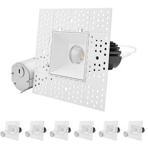 2 in. Canless Remodel LED Trimless Recessed Light 5 Color Temperatures Interlocking Module 15-Watt Wet & IC Rated 6-Pack