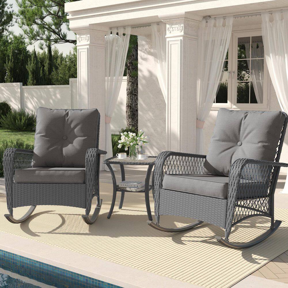 WAKE × Setinn Tour Porch 3P Set Yacht Club 3-Piece Rocker Set - TXS121-1