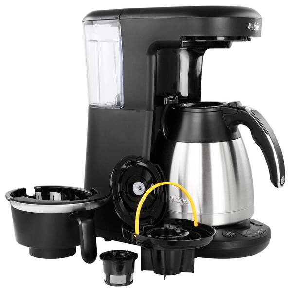 Mr. Coffee Programmable Coffee Machine for K-Cup Single Serve or 10 Cups  Carafe