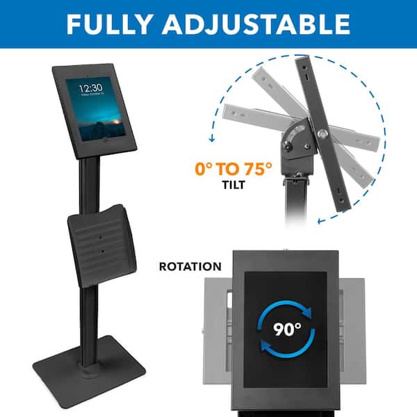 mount-it! Anti-Theft Tablet Kiosk with Document Holder for iPad