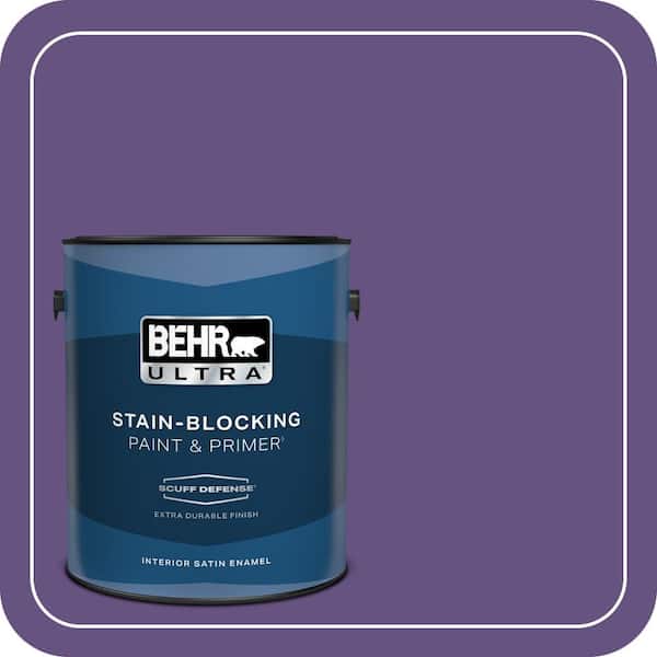 BEHR ULTRA 1 gal. Home Decorators Collection #HDC-MD-25 Virtual Violet Extra Durable Satin Enamel Interior Paint & Primer