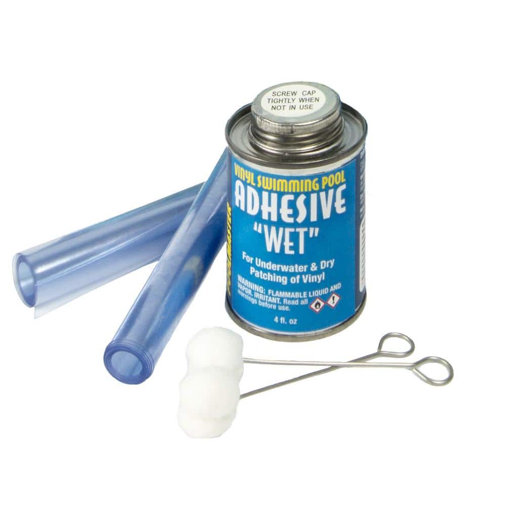 HDX Swimming Pool Vinyl Repair Kit for Patching Dry or Underwater Vinyl  Products 62280 - The Home Depot