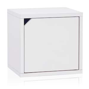 12.6 in. H x 13.4 in. W x 11.2 in. D White Recycled Materials 1-Cube Organizer