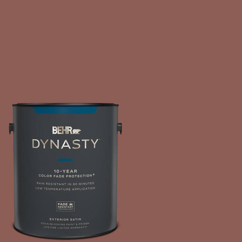 BEHR DYNASTY 1 gal. 190F6 Bold Brick Satin Enamel Exterior Stain