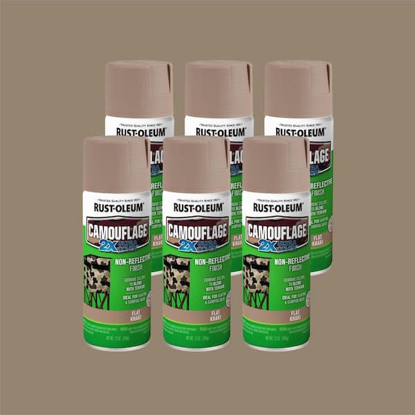12 oz. Khaki Camouflage Spray Paint (Case of 6)