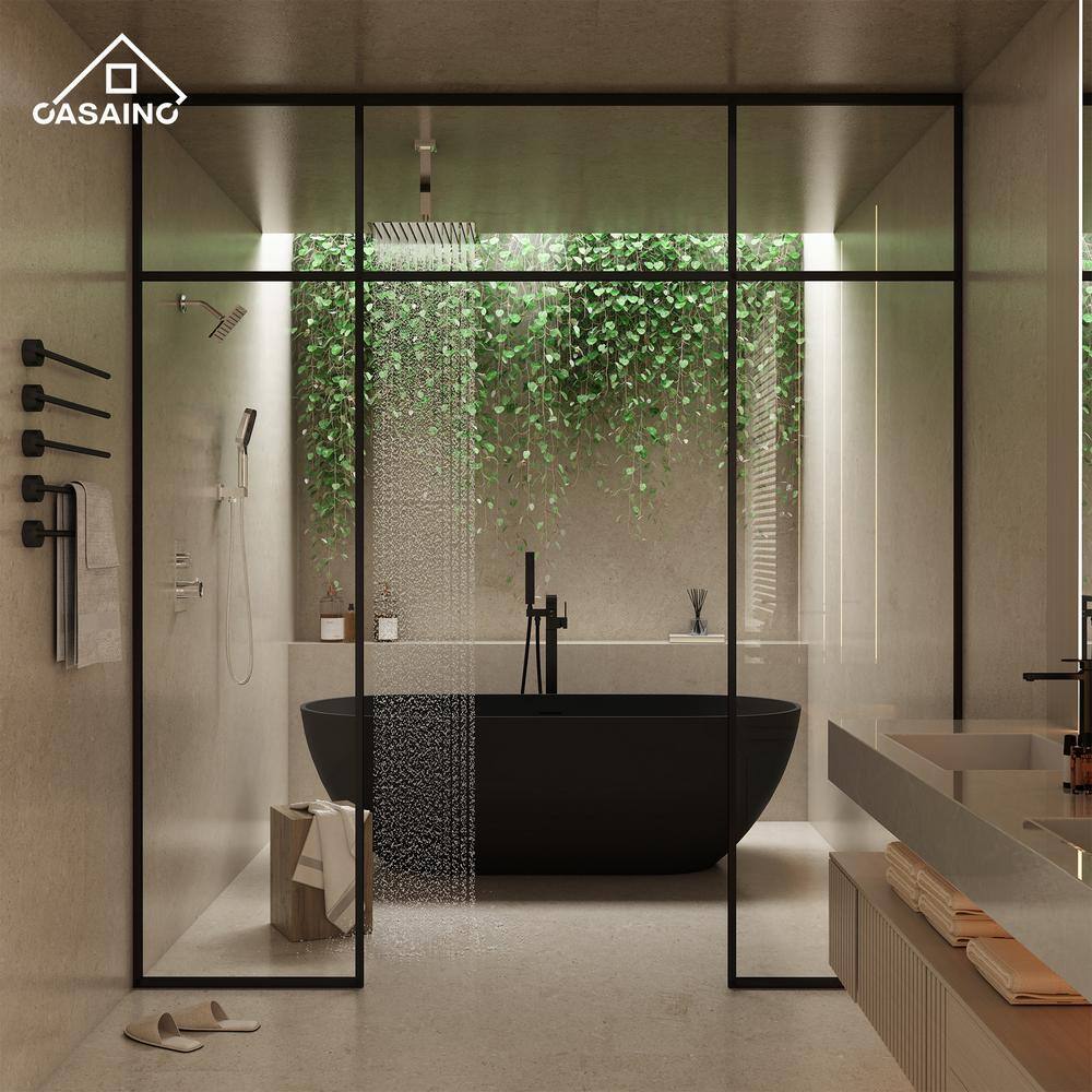 Chrome 12-Inch Dual Shower Head Thermostatic System with Handheld